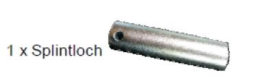 Bolzen ohne Griff 1x Splintloch